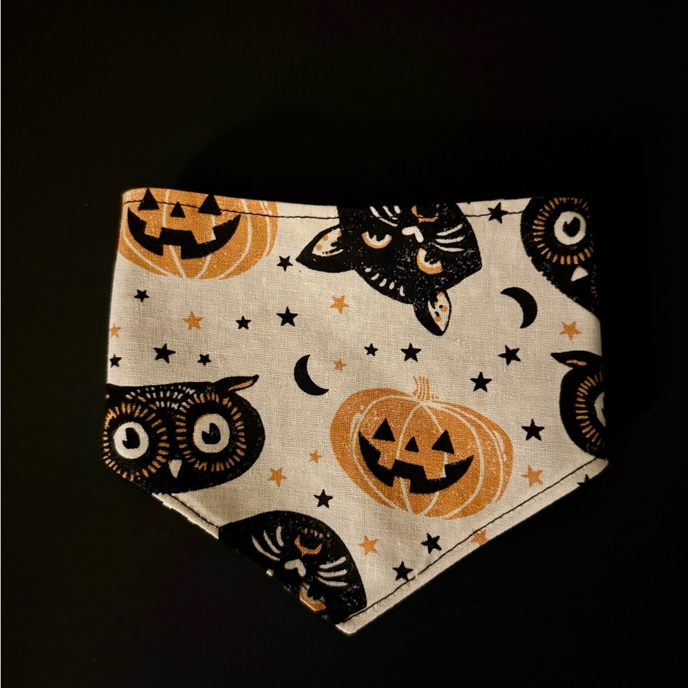 Halloween Reversible Themed Baby Bandana Bib or Dog / Cat Bandana